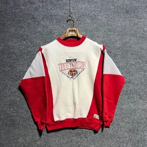 Vintage Logo 7 UNLV Rebels Sweatshirt Small Red White Football Foundation Logo